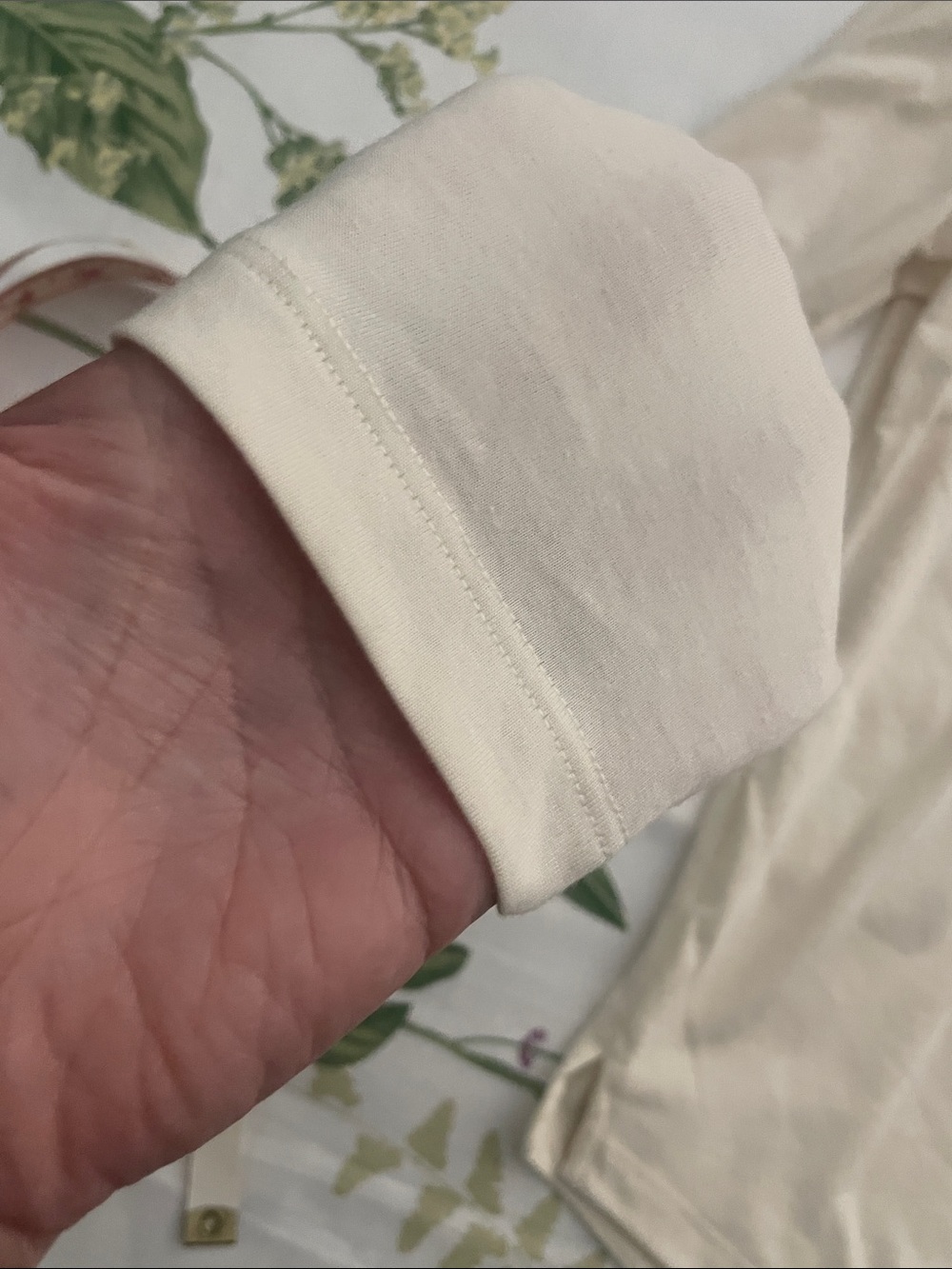 Duluth Trading Co Cream Long-Sleeve Crewneck Top - Picture 5 of 7